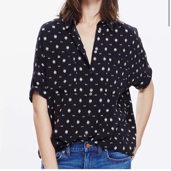 Madewell Tops - Madewell Courier Shirt in Orsa Print Size XS but Oversized